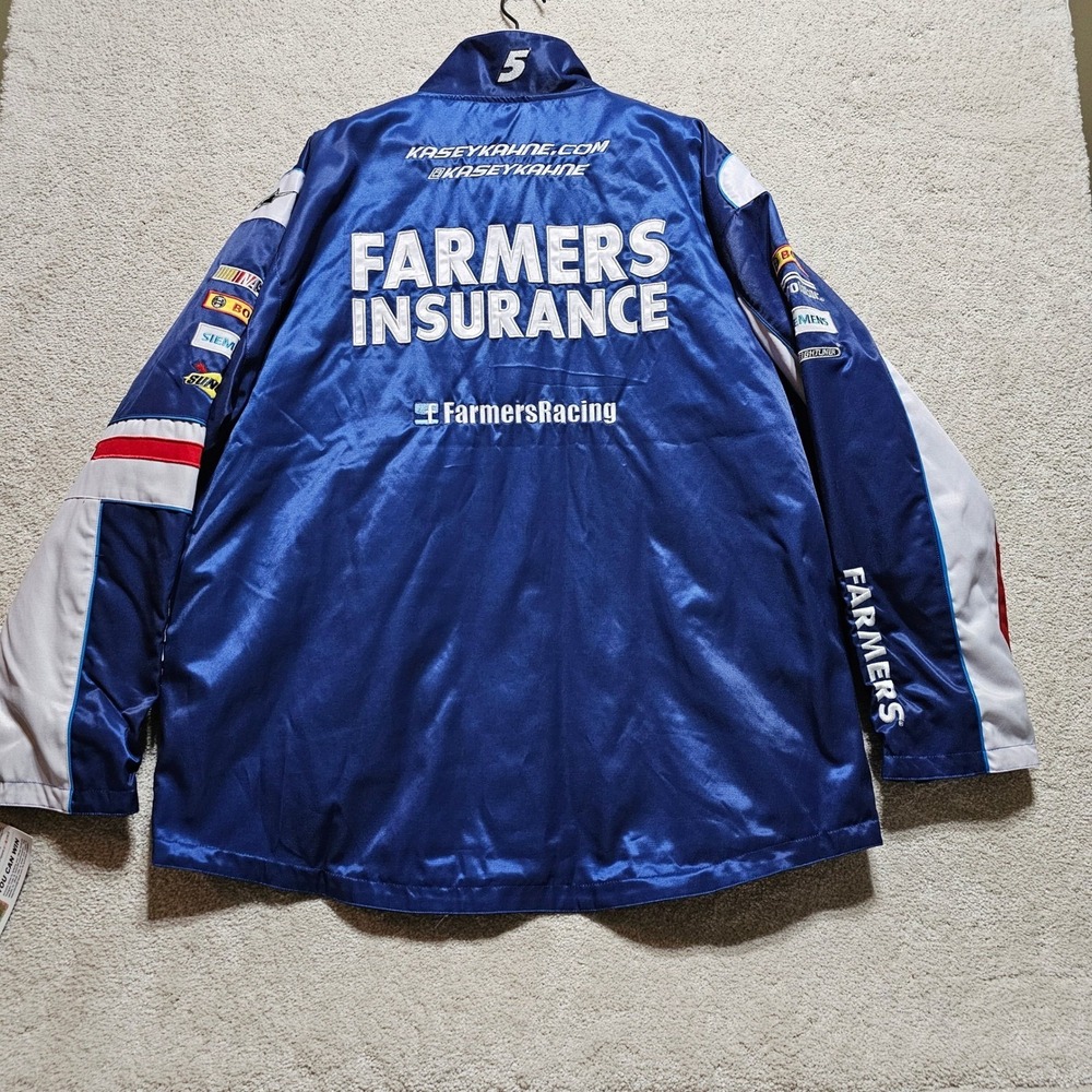 NASCAR Farmers Insurance Racing Jacket 2XL Men's Kasey Kahne Hendrick Motorsport - Picture 15 of 16